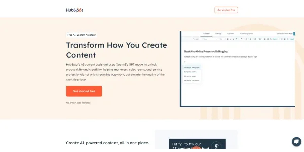 Free AI Content Assistant