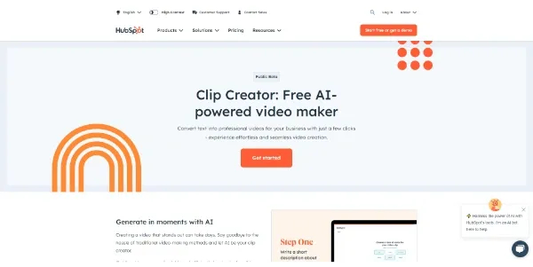 HubSpot Clip Creator Preview